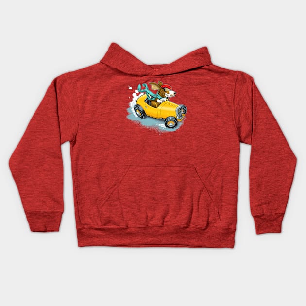 Go Dog! Kids Hoodie by Mattocks Design